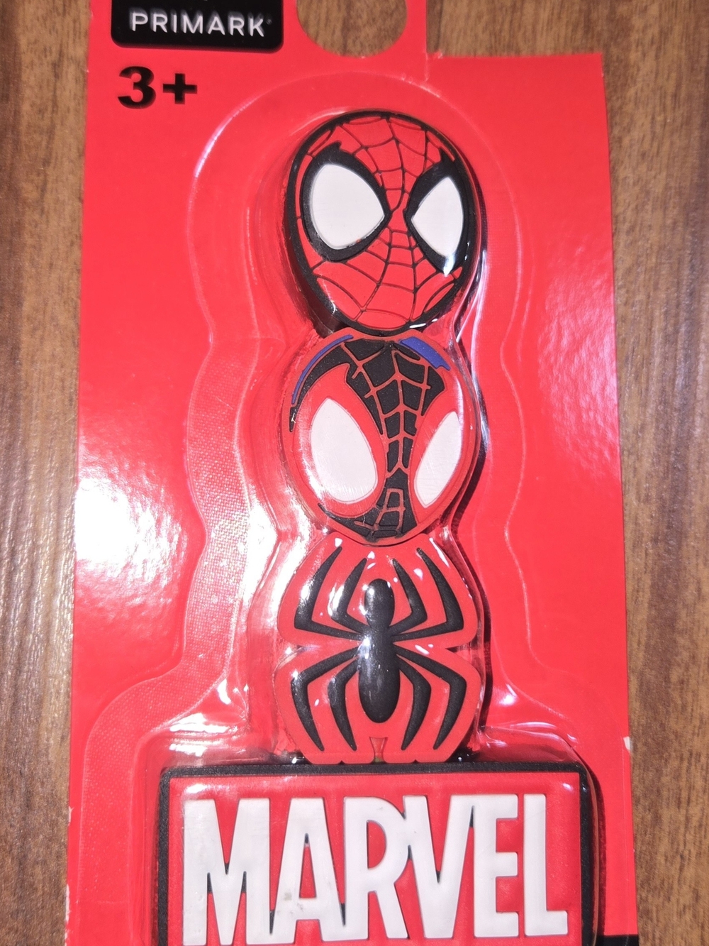 Marvel x Primark Spider-Man Pin Card – Red, Black, Blue Hilighters New
